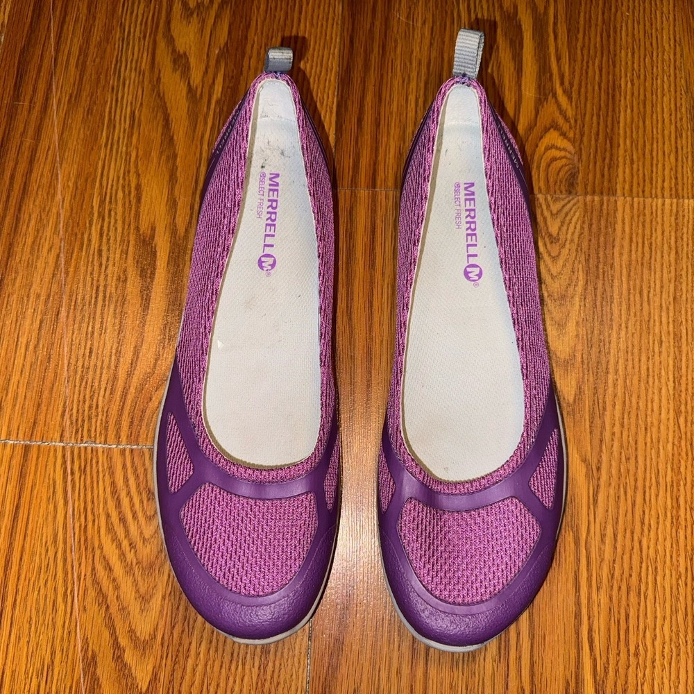 MERRELL PERFORMANCE FOOTWEAR SELECT GRIP PURPLE Women's Slip On Flats size 7.5